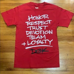 Small Red DGK Short Sleeve Tee